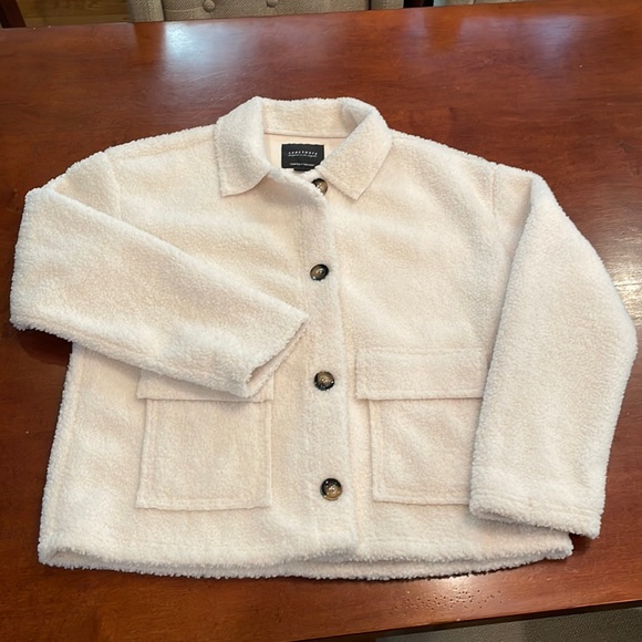 Sanctuary off white Sherpa jacket size Small - Picture 1 of 9